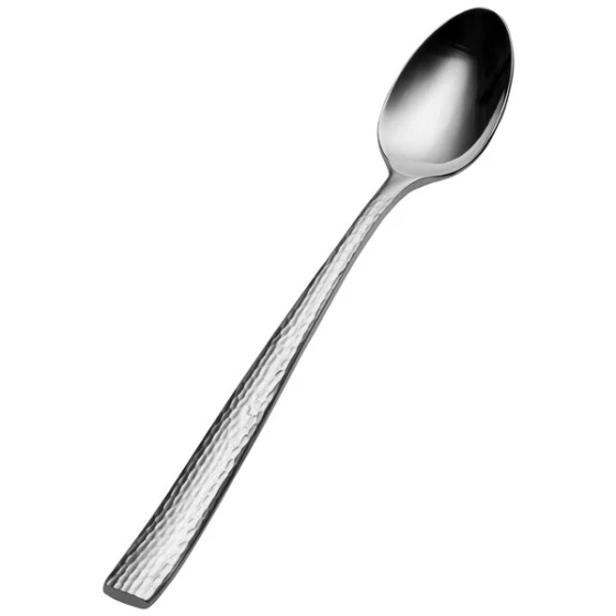 Bon Chef S3902 Scarlett 8" 18/10 Stainless Steel Extra Heavy Iced Tea Spoon - 12/Case