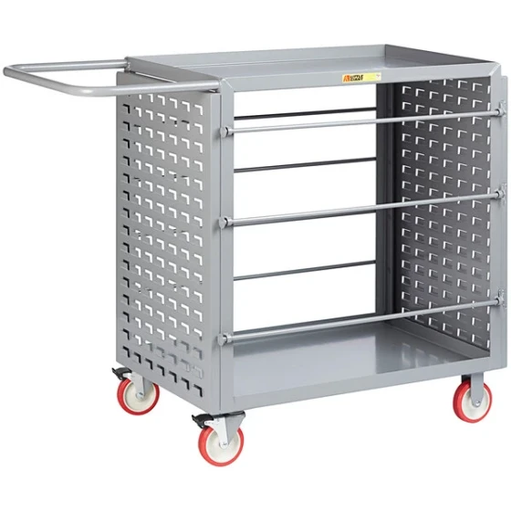 Little Giant 54" x 24" x 41 1/2" Wire Reel Cart with Louvered Panels RL-LP-2436-TL