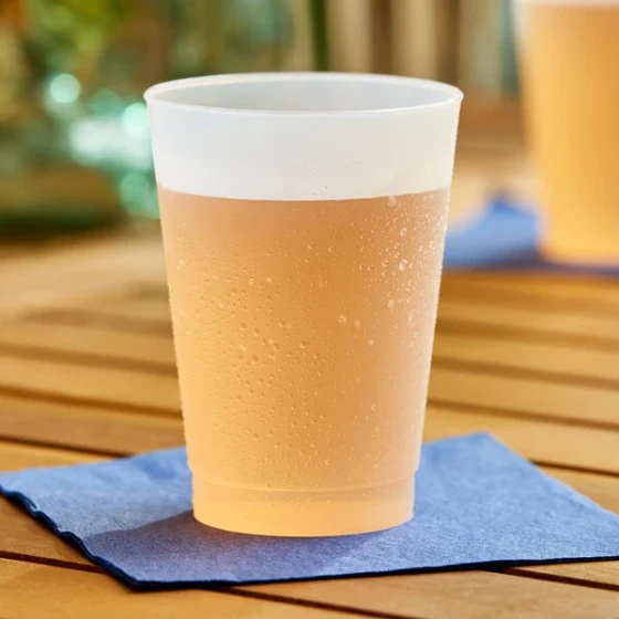 WNA Comet Frost-Flex 8 oz. Frosted Plastic Tumbler - 500/Case