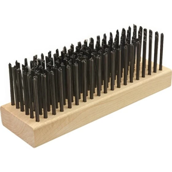 Texas Brush 133-1669 7 1/4" Carbon Steel Bristle Texas Grill Brush