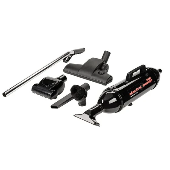MetroVac ES-105T ElectraSweep Electric Broom / Handheld Canister Vacuum Cleaner with Turbine Brush and Attachment Kit - 480W