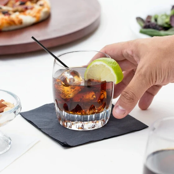 Reserve by Libbey Renewal 9 oz. Chisel Rocks / Old Fashioned Glass - Sample