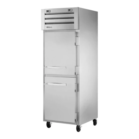 True STR1DT-2HS-HC Spec Series 27 1/2" Solid Half Door Reach-In Combination Refrigerator / Freezer