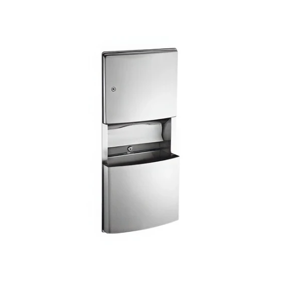 American Specialties, Inc. Roval 204623 Recessed Paper Towel Dispenser and Removable Waste Receptacle