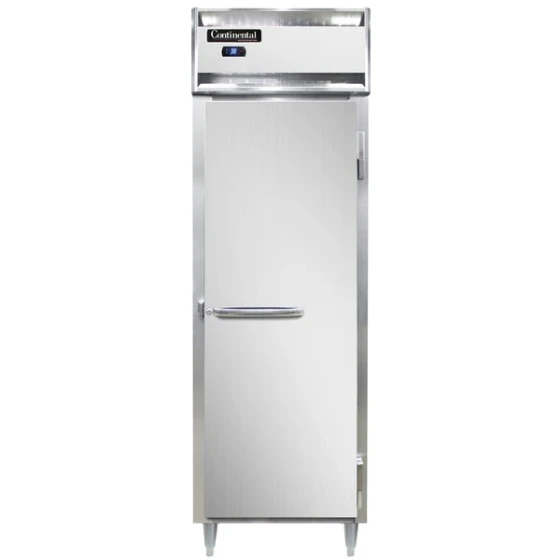 Continental Refrigerator D1RSNSA 26" Shallow Depth Solid Door Reach-In Refrigerator