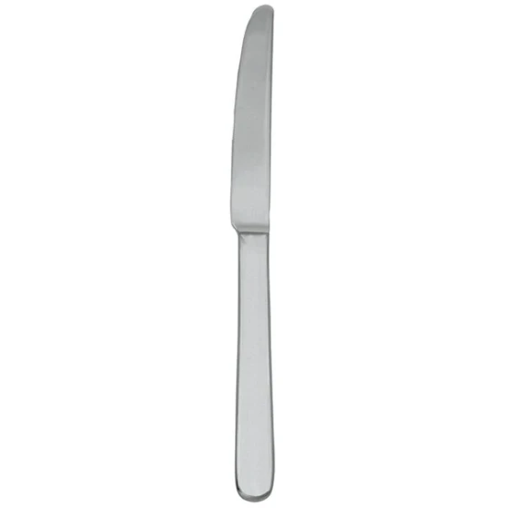 Walco Star from Steelite International WL08451FST 9 1/4" 18/10 Stainless Steel Extra Heavy Weight Table Knife with Fieldstone Finish - 12/Case