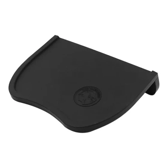 Rhino Coffee Gear 8 3/16" x 5 11/16" x 1 7/8" Silicone Corner Tamper Mat RWCTM
