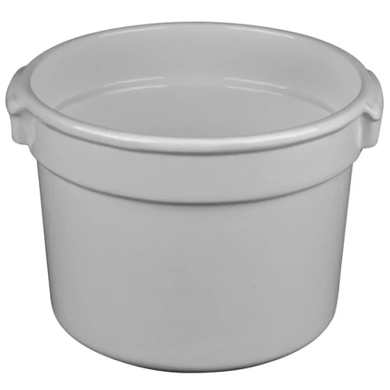 TableCraft CW1310N 11 Qt. Natural Cast Aluminum Bain Marie Soup Bowl