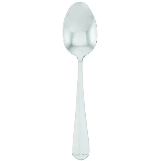 Walco Royal Bristol from Steelite International WL5107 7 5/16" 18/0 Stainless Steel Heavy Weight Dessert Spoon - 24/Case