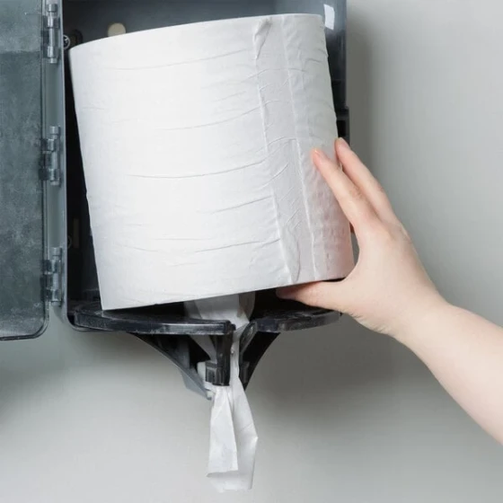 Merfin 725 2-Ply Center Pull Paper Towel 600' Roll - 6/Case