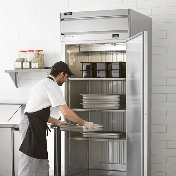 Beverage-Air HRP1WHC-1S Horizon Series 35" Solid Door Wide Reach-In Refrigerator