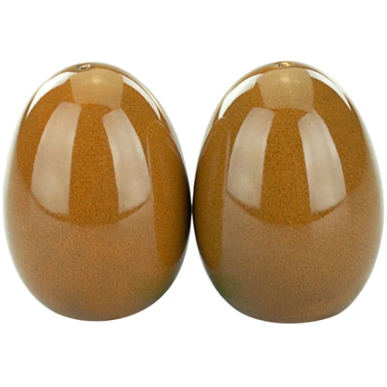 International Tableware Luna 2.5 oz. Terracotta Porcelain Salt and Pepper Shaker Set - 24/Case