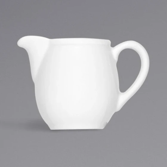 Bauscher Bonn from BauscherHepp 4.7 oz. Bright White Porcelain Creamer with Handle - 36/Case