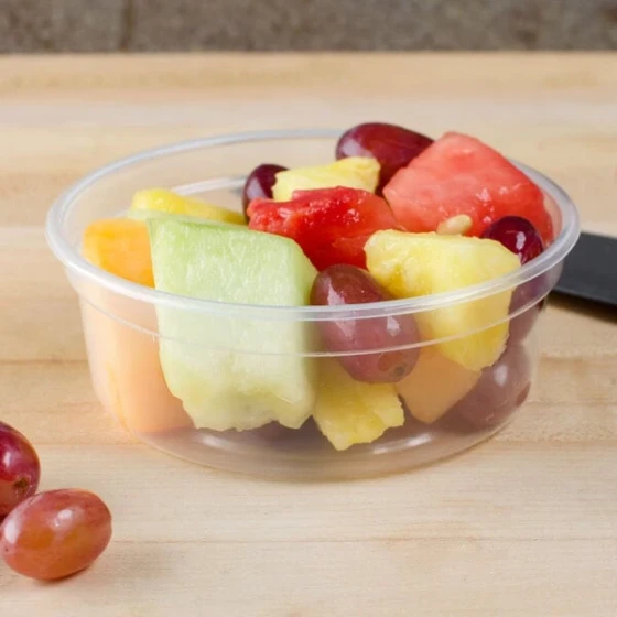 Solo MicroGourmet 8 oz. Contact Clear Polypropylene Deli Container - 500/Case