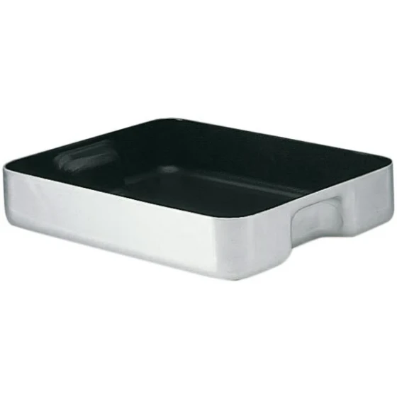 Matfer Bourgeat 664050 16.875 qt. Non-Stick Aluminum Roasting Pan with Built-In Handles - 19 3/4" x 16 7/8" x 3 1/2"