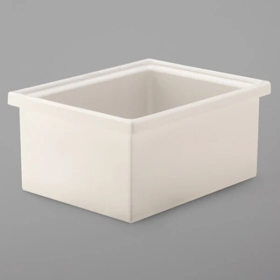 Bon Chef EZ-18-3WHT EZ Fit Smart Bowl White Sandstone Finish 1/8 Size - 3" Deep