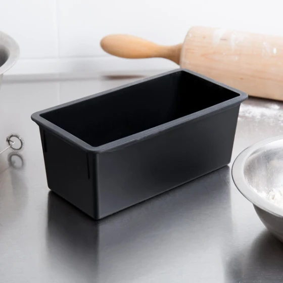 Matfer Bourgeat 345071 Exoglass 1.5 lb. Non-Stick Bread Loaf Pan - 5 1/2 inch x 3 1/8 inch x 3 1/8 inch