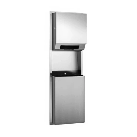 American Specialties, Inc. Simplicity 10-646924AC Recessed AC-Operated Automatic Paper Towel Dispenser with 12 Gallon Waste Receptacle