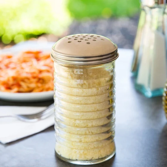TableCraft BH8800 12 oz. Beehive Cheese Shaker with Stainless Steel Top