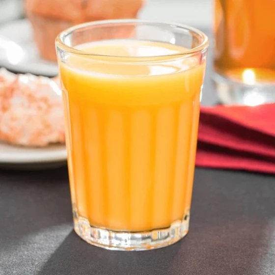 Libbey 15640 8.5 oz. Rim Tempered Paneled Juice Glass - 36/Case