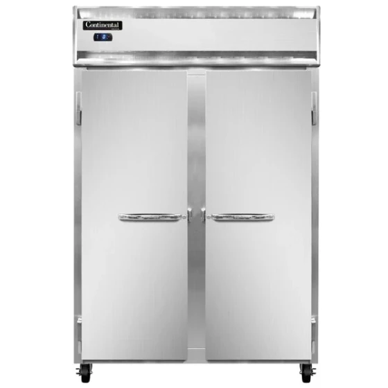 Continental Refrigerator 2FSN-SA 52" Solid Door Shallow Depth Reach-In Freezer - 32 Cu. Ft.