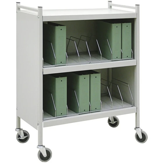 Omnimed Omnicart Light Gray 8-Binder Big Beam Closed Cart 261508-LG