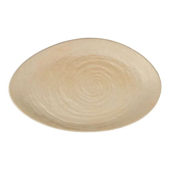 Creations Scape from Steelite International 15 3/4" x 9 1/2" Papyrus Melamine Oval Platter