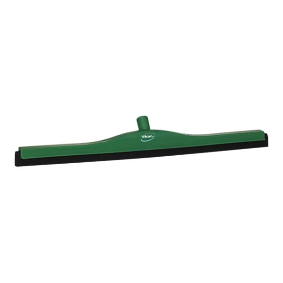 Vikan 77552 27 5/8" Green Double Foam Rubber Blade Floor Squeegee with Plastic Frame and Replacement Cassette