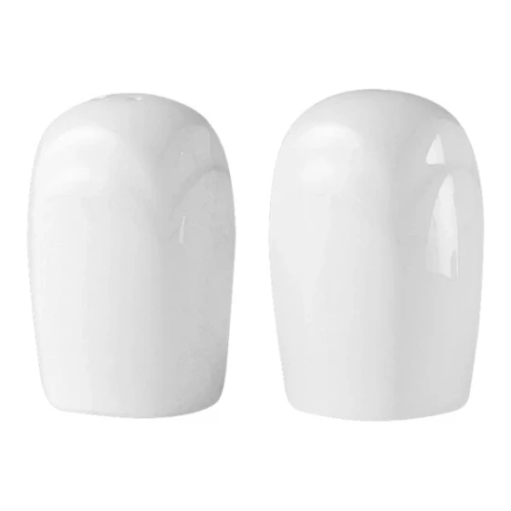 Steelite Distinction Bianco 2 3/4" White Pepper Shaker - 12/Case