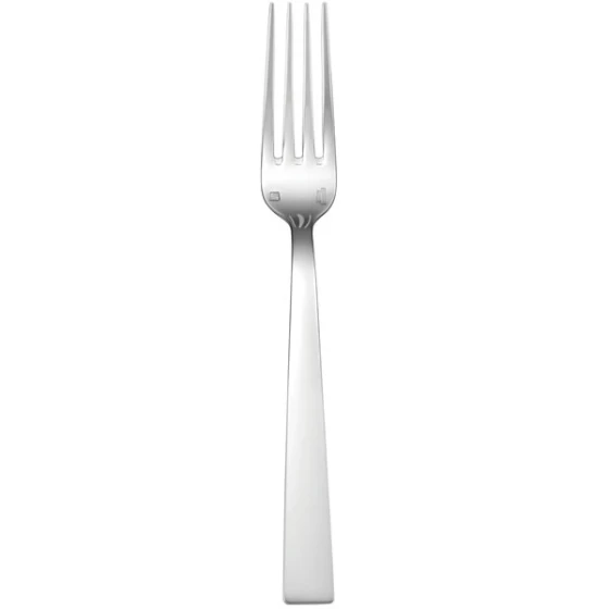 Sant'Andrea Elevation by 1880 Hospitality T283FDNF 7 7/8" 18/10 Stainless Steel Extra Heavy Weight Dinner Fork - 12/Case