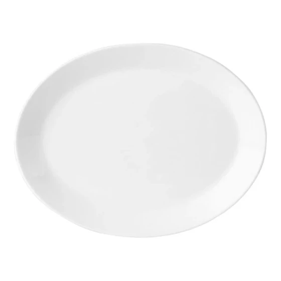Steelite Performance Simplicity 11" x 8 1/2" Oval Coupe Platter - 12/Case