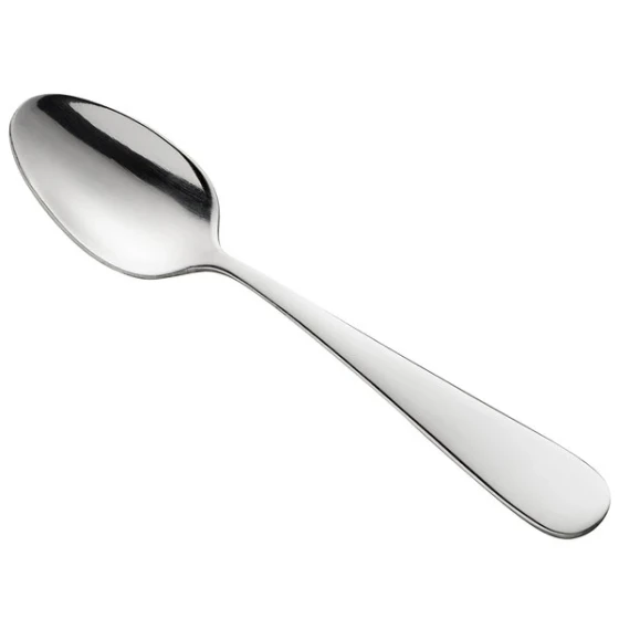 Libbey 660 007 Deluxe Windsor 4 1/2" 18/0 Stainless Steel Heavy Weight Demitasse Spoon - 36/Case