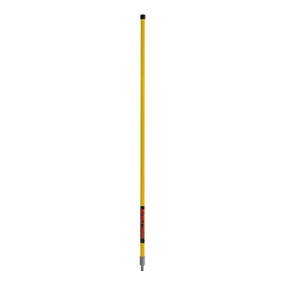Structron S600 Power 60241 60" Yellow Threaded Fiberglass Broom / Squeegee Handle