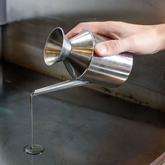 Town 37600 Stainless Steel Oil Dispenser With Round Spout