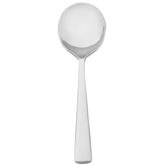 Walco Audition from Steelite International WLAUD12 6 13/16" 18/10 Stainless Steel Extra Heavy Weight Bouillon Spoon - 12/Case