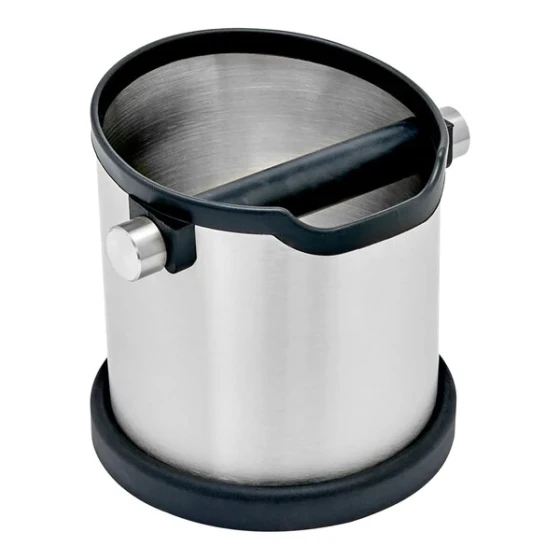 Rhino Coffee Gear Stainless Steel Round Knock Box RWKNOCKSS
