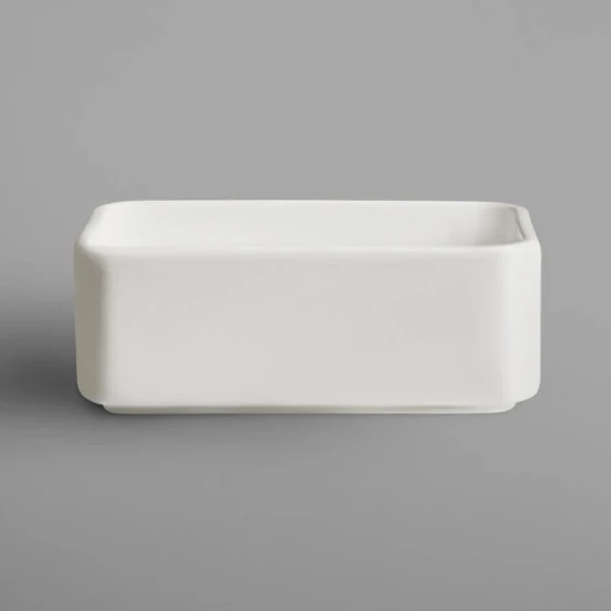 RAK Porcelain Banquet 4 3/8" x 2 3/4" Ivory Porcelain Sugar Packet Holder - 6/Case