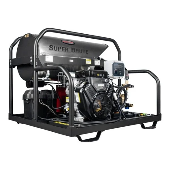 Simpson 65110 Super Brute Hot Water Pressure Washer with Vanguard Engine and 50' Hose - 3,500 PSI; 5.5 GPM