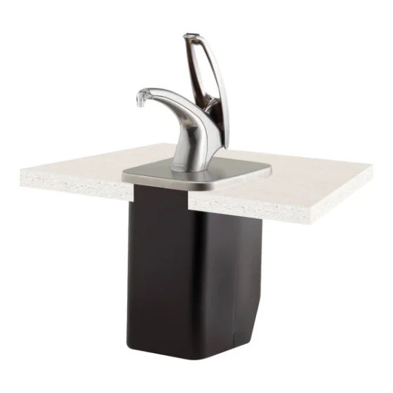 San Jamar P4100 FrontLine Universal In Counter Condiment Dispenser System - Metal Finish