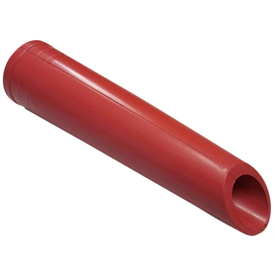 Delfin Industrial SL.3681.0000 Red Autoclavable NBR Rubber Nozzle for Vacuum Cleaners - 2" Diameter