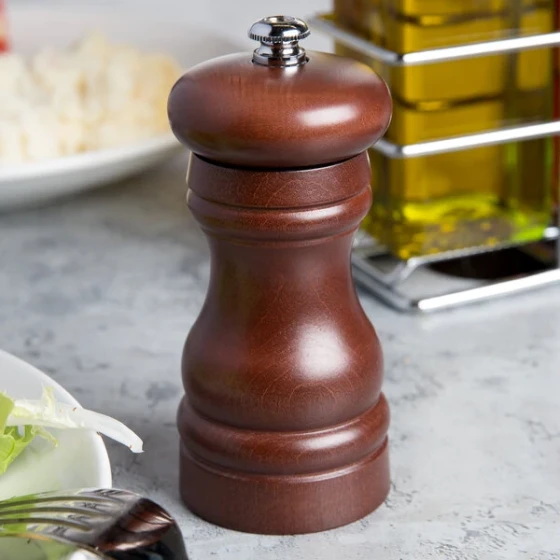 Fletchers' Mill FED04PM12-14 Federal 4" Walnut Stain Wooden Pepper Mill