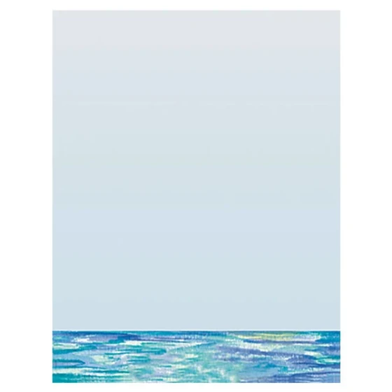 Choice 8 1/2" x 11" Menu Paper - Mediterranean Themed Venice Design Middle Insert - 100/Pack