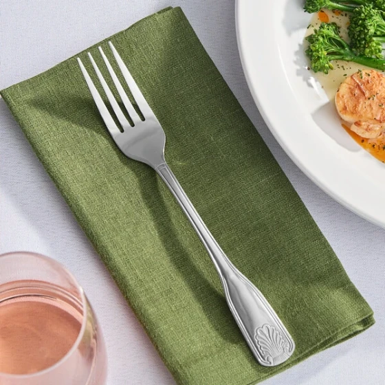 Libbey Brandware 127 030 Coral 7 5/8" 18/0 Stainless Steel Heavy Weight Dinner Fork - 36/Case