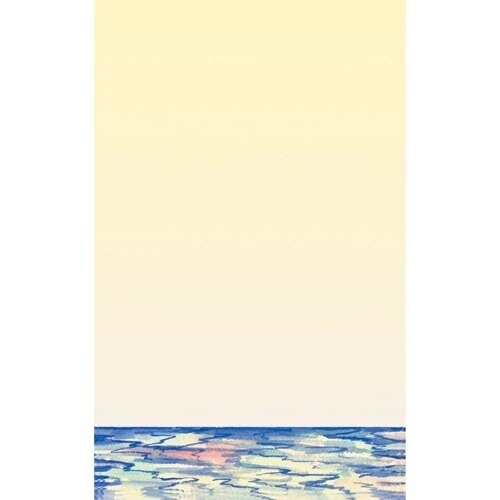 Choice 8 1/2" x 14" Menu Paper - Tropical Themed Palm Tree Design Middle Insert - 100/Pack