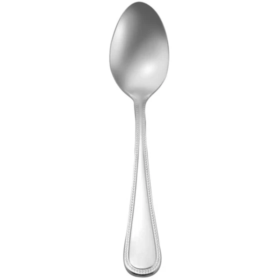 Oneida Pearl by 1880 Hospitality T163SADF 4 1/2" 18/10 Stainless Steel Extra Heavy Weight Demitasse Spoon - 12/Case