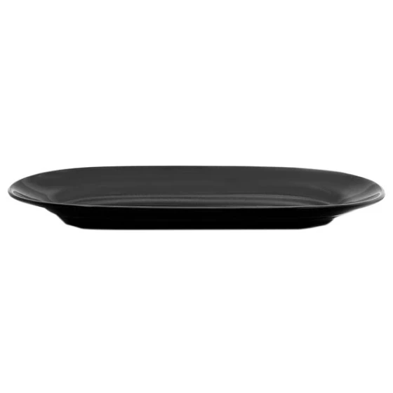 Elite Global Solutions M17RCB Classics Black 16 1/2" x 7 1/2" Long Oval Platter