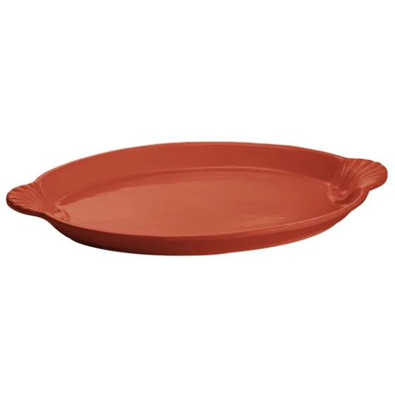 TableCraft CW3030CP 20" x 14" Copper Cast Aluminum Oval Shell Platter