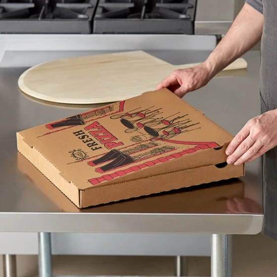 Choice 16" x 16" x 2" Kraft Corrugated Pizza Box - 50/Bundle