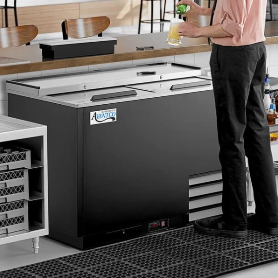Avantco GF50-HC 50" Black Glass Froster / Plate Chiller - 115V