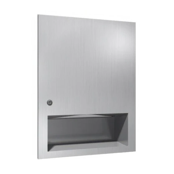 American Specialties, Inc. Simplicity 10-6457 Stainless Steel Recessed C-Fold / Multifold Paper Towel Dispenser
